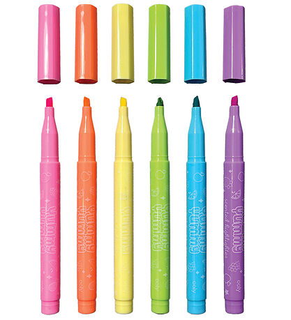 Ooly Highlighter m. Fruchtduft - 6 st. - Yummy+ Yummy+