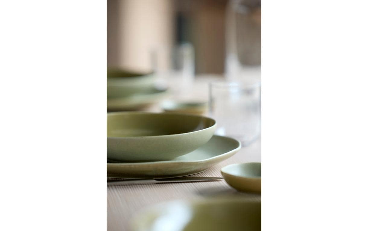 Frühstücks- & Dessertteller Shoku Ø 20 cm, 6 Stück, GrünEssteller-Set