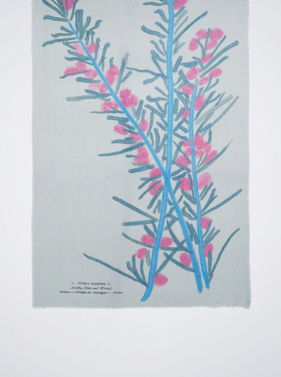Lenço estampado - Azul