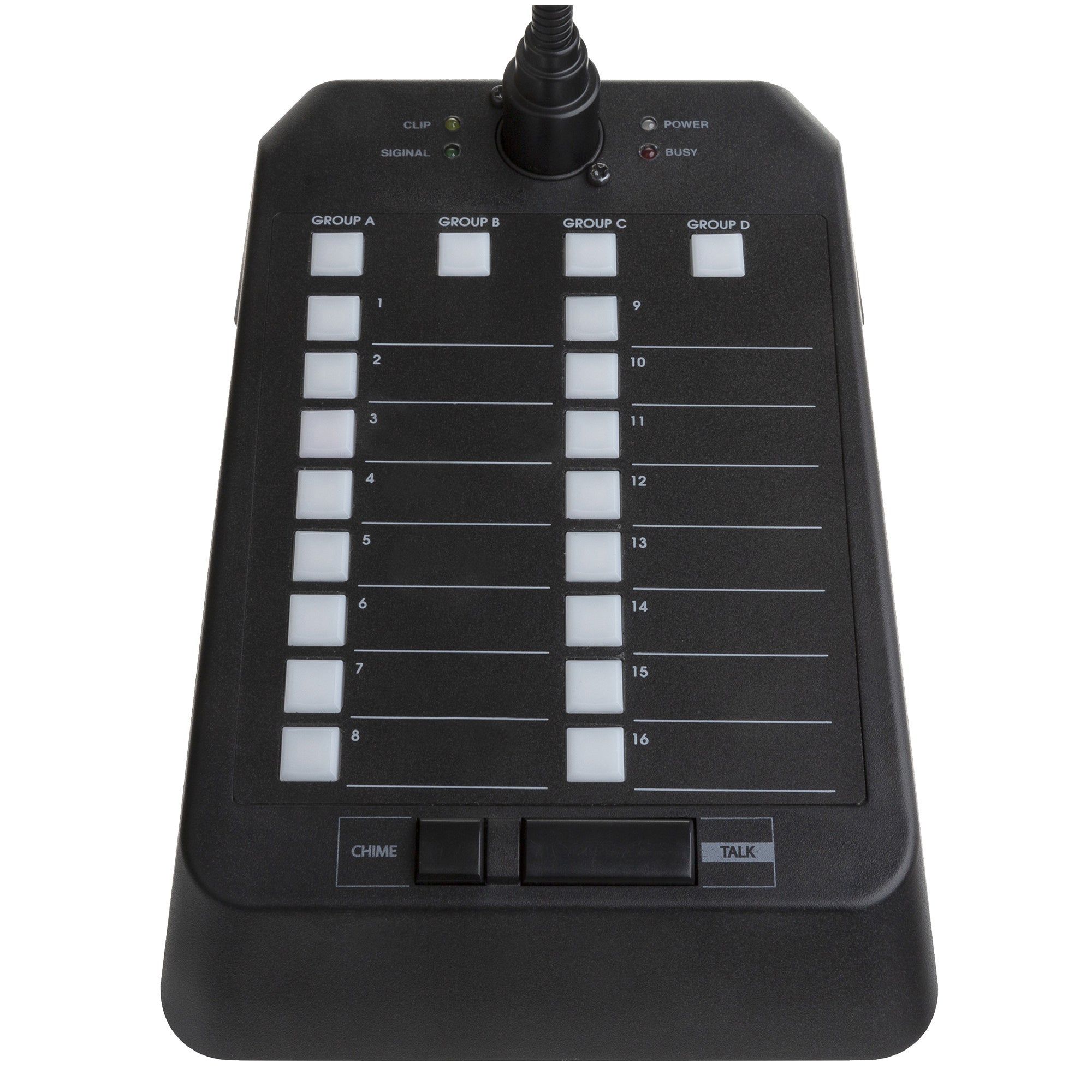 Audiophony MIC-DESK16M omroepmicrofoon - 16 zones - voor PREZONE88