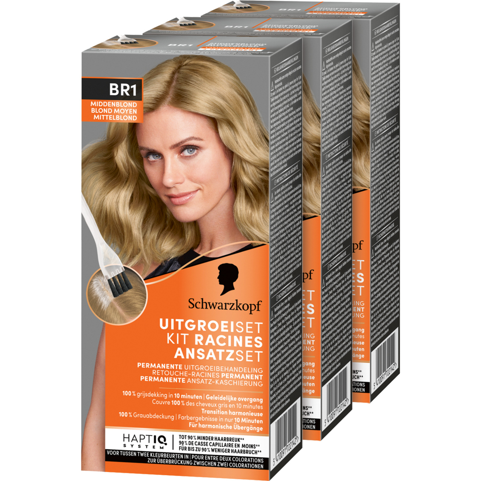 Schwarzkopf Ansatzset 3 x BR1 Mittelblond