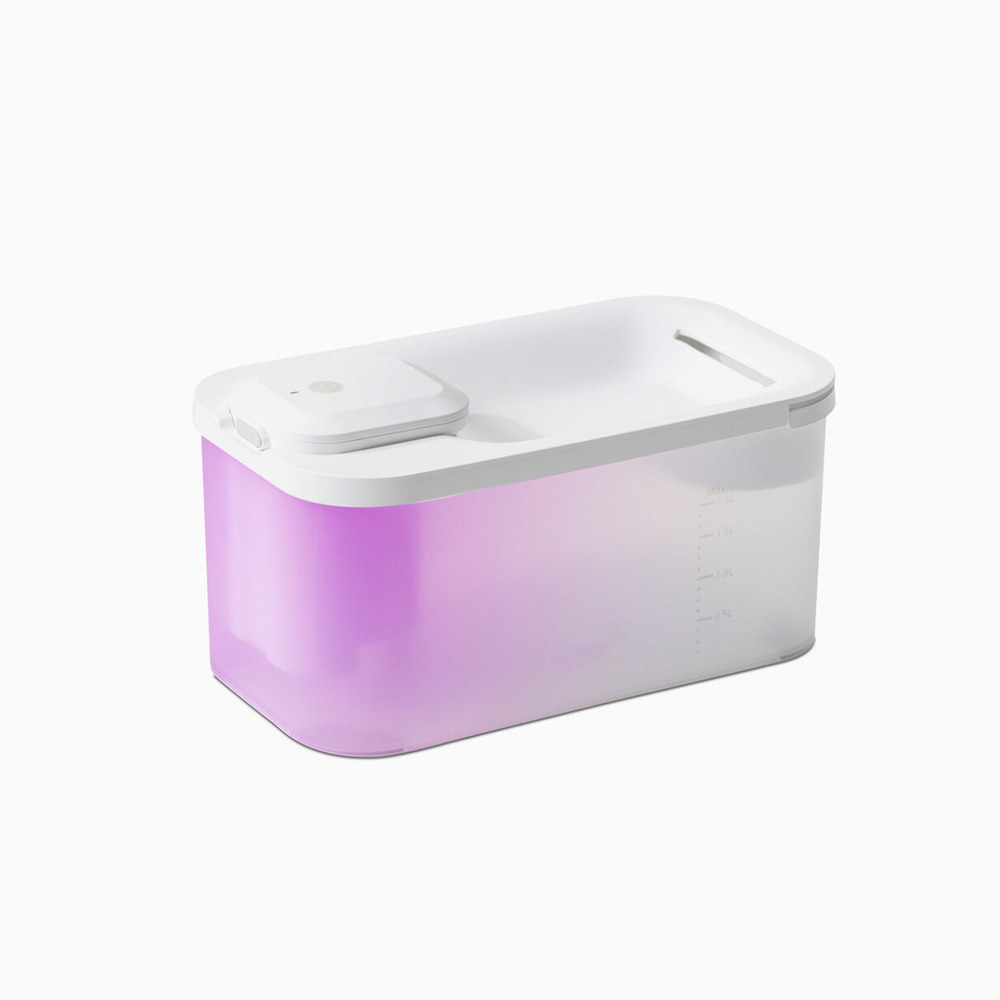 Akoi - fontaine à eau pour chat sans fil, silencieuse, lampe uvc, 24x13x12,5cm
