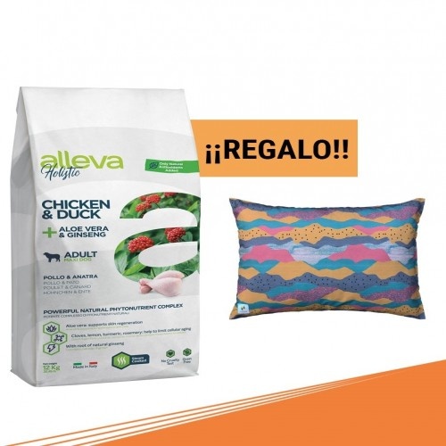 Promoção Alleva Holistic Adult Frango e Pato Maxi + Cama Gobak Sabor Frango