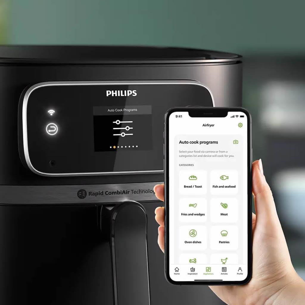 PHILIPS Friteuse à air chaud HD9880/90 Airfryer Connecté XXL noir Série 7000