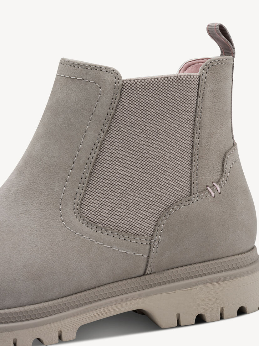 Leren Chelseaboot - grijs