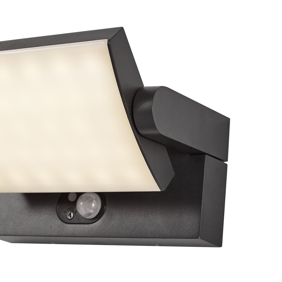 Buiten wandlamp zwart incl. LED IP54 met bewegingssensor solar - Judge