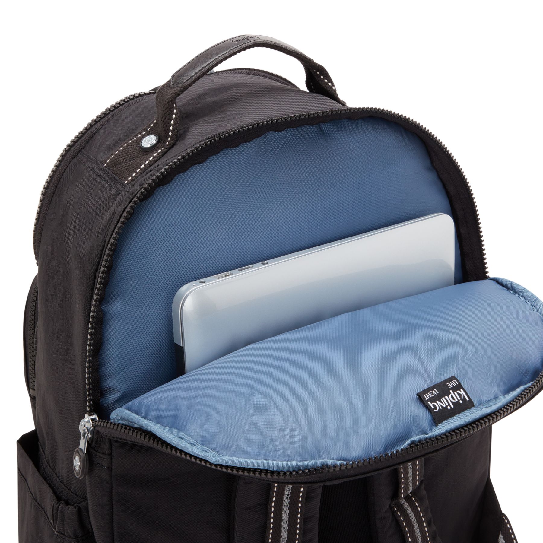SEOUL COLLEGE Grand sac à dos avec compartiment séparé pour ordinateur portable - True Black