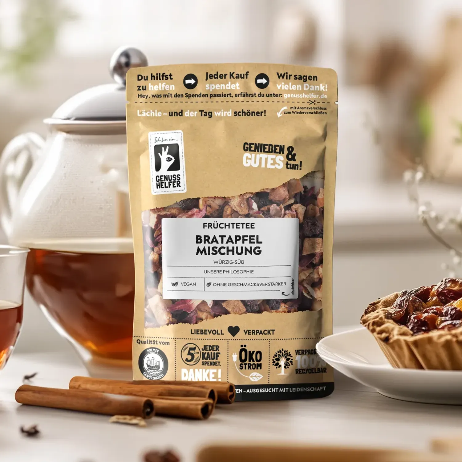 Bratapfel-Früchtetee