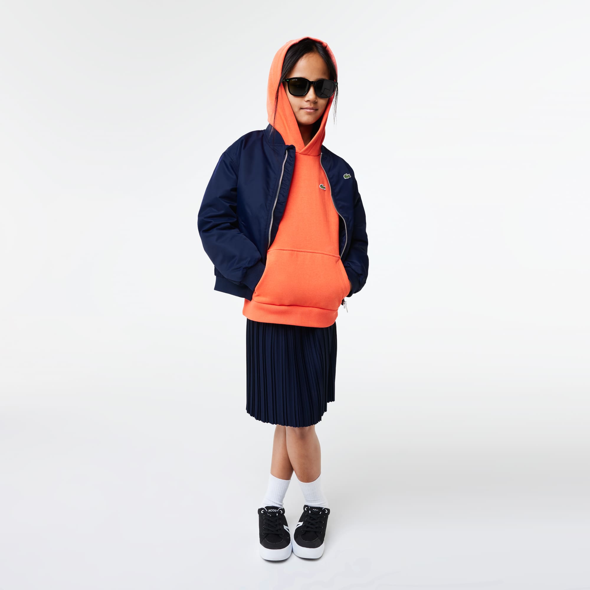 Blouson teddy enfant color-block Lacoste en nylon Manteaux & Blousons - Bleu - Lacoste - Enfant