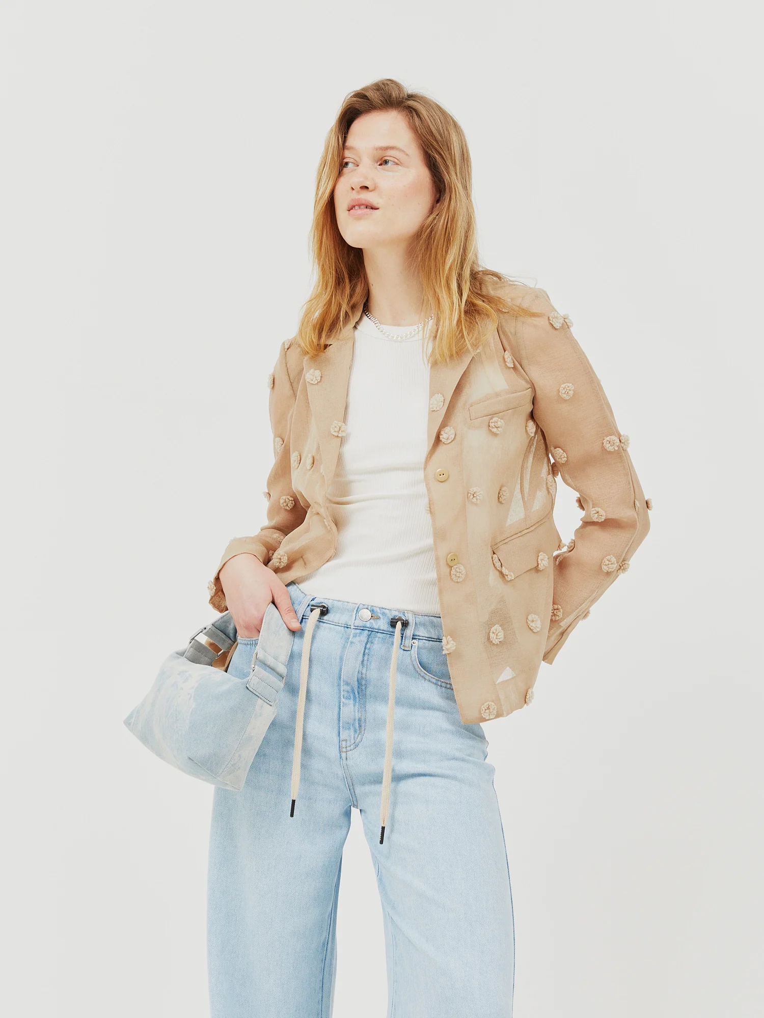 Samsøe Samsøe  Salara mini håndtaske - Light washed denim