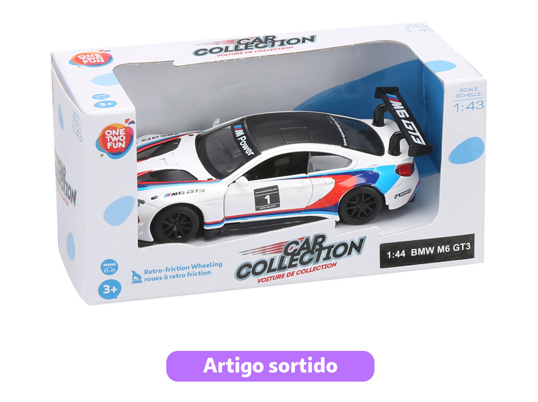 CARRO DE CORRIDA ONE TWO FUN MODELOS SORTIDOS