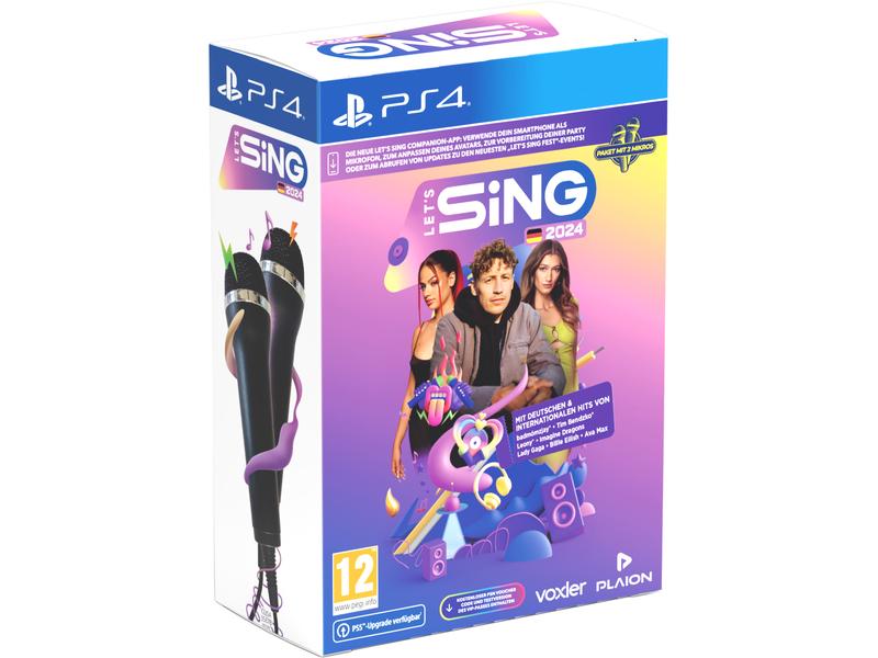 GAME Let's Sing 2024 German Version   2 Mics Anspruchsvolles Karaoke-Spiel für die PlayStation 4