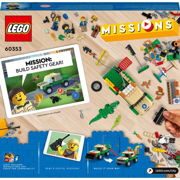 Missions de sauvetage des animaux sauvages LEGO CITY 60353