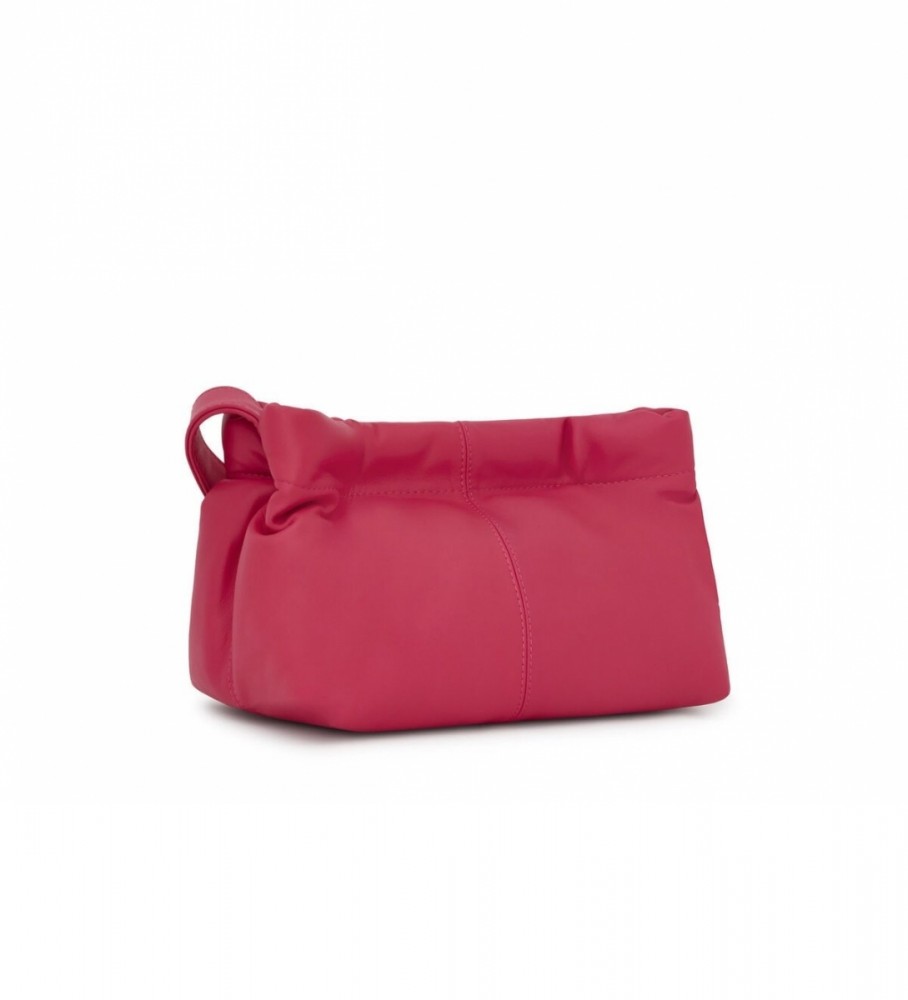 Bolsa transversal de couro Tous T Dolsa Fuchsia