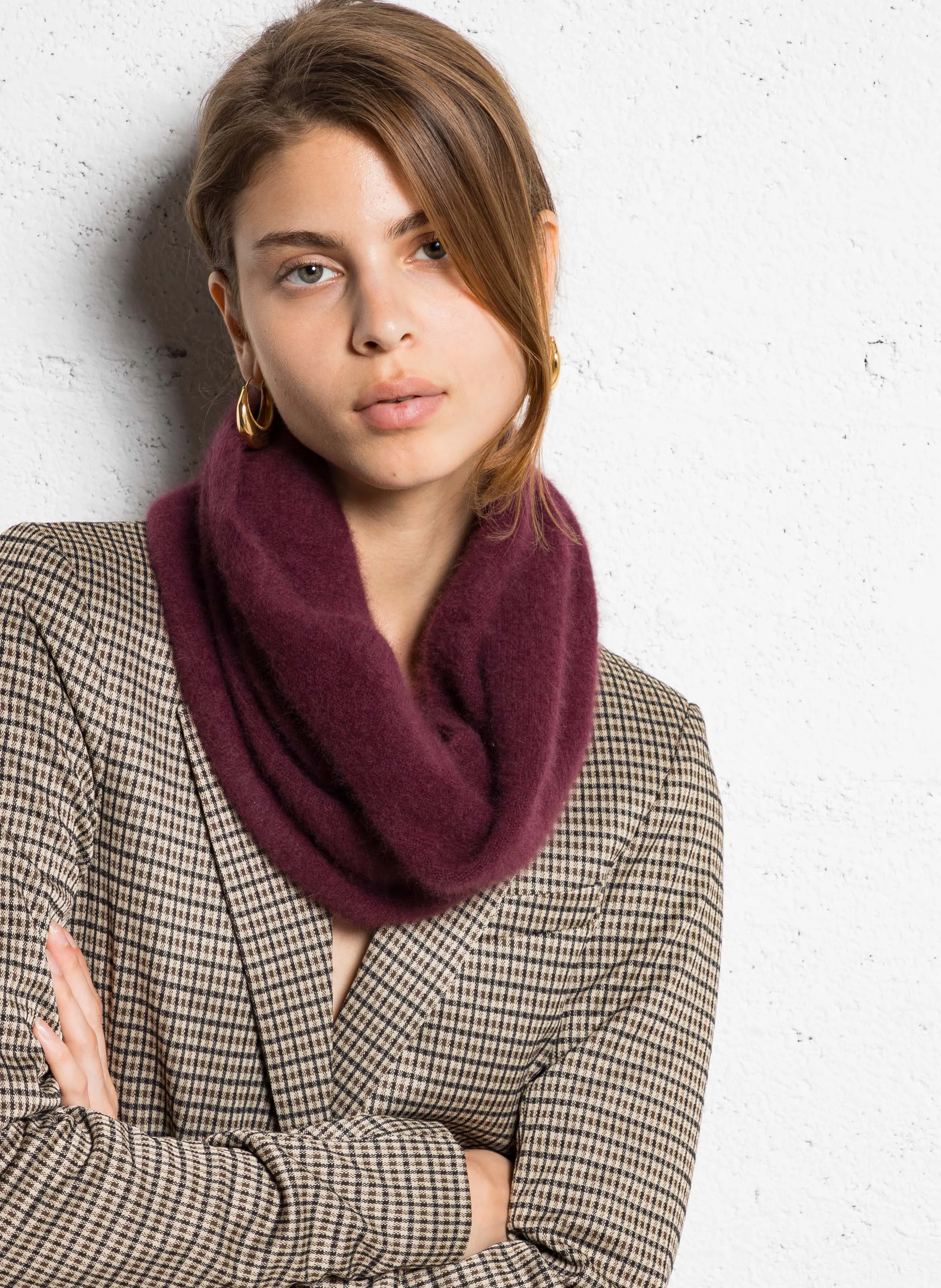Echarpe snood en laine mélangée |