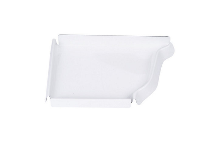Talon emboitable gauche aluminium blanc