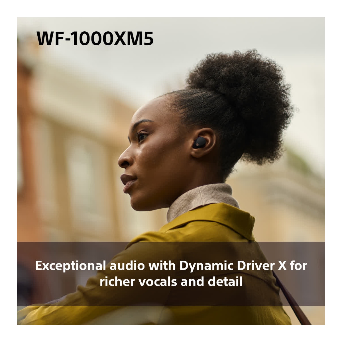 Sony WF-1000XM5 helt trådløse in-ear hodetelefoner (sort)