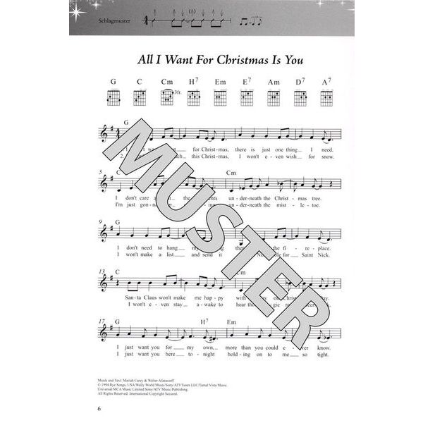 Schott Weihnachtslieder Gitarre XXL