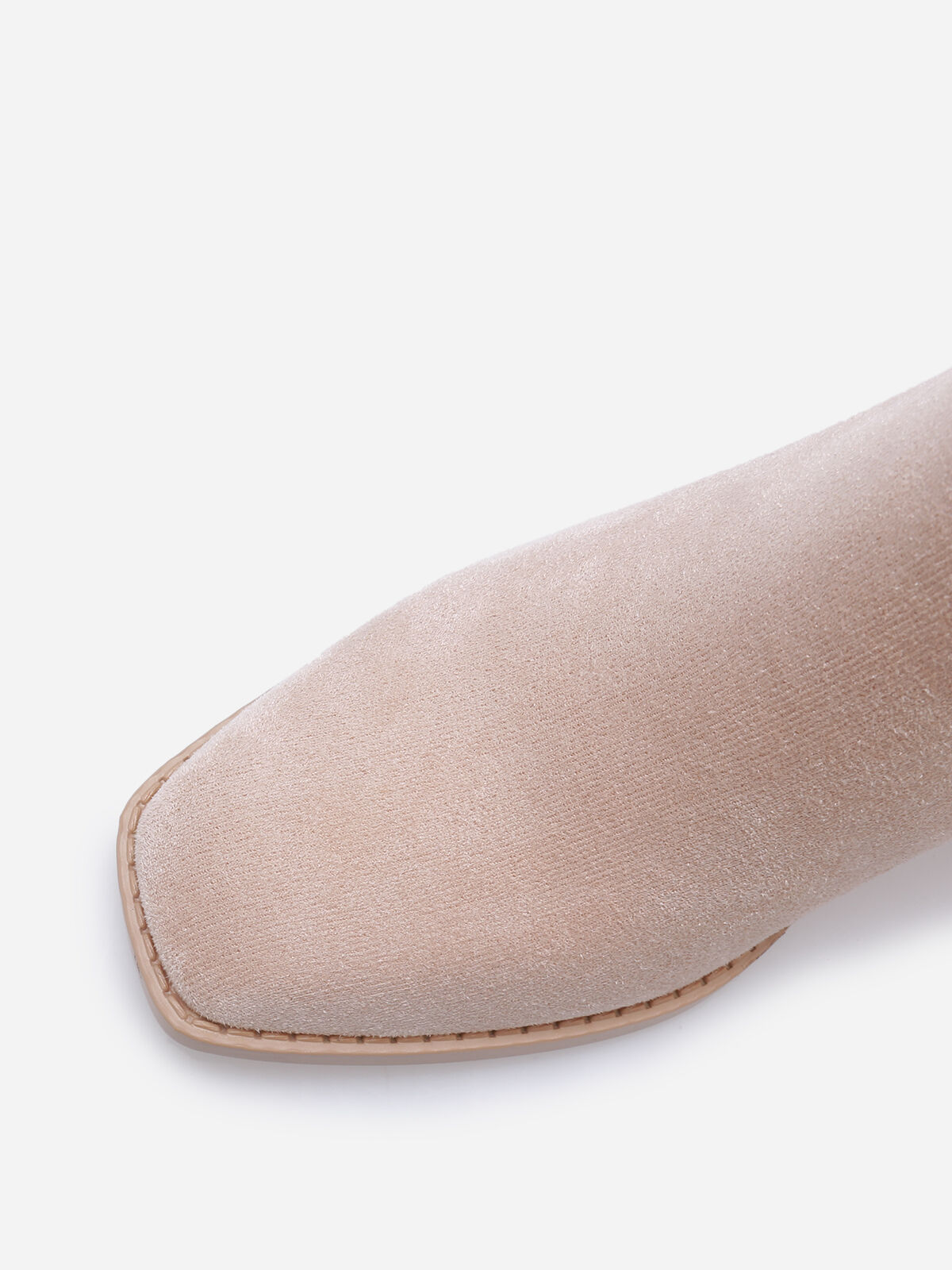 Bottines à paillettes et boucle métallique- Taupe