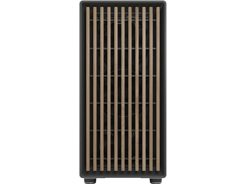 Fractal Design PC-Gehäuse North XL Weiss Elegantes Gehäuse mit offener Front aus echtem Eichenholz