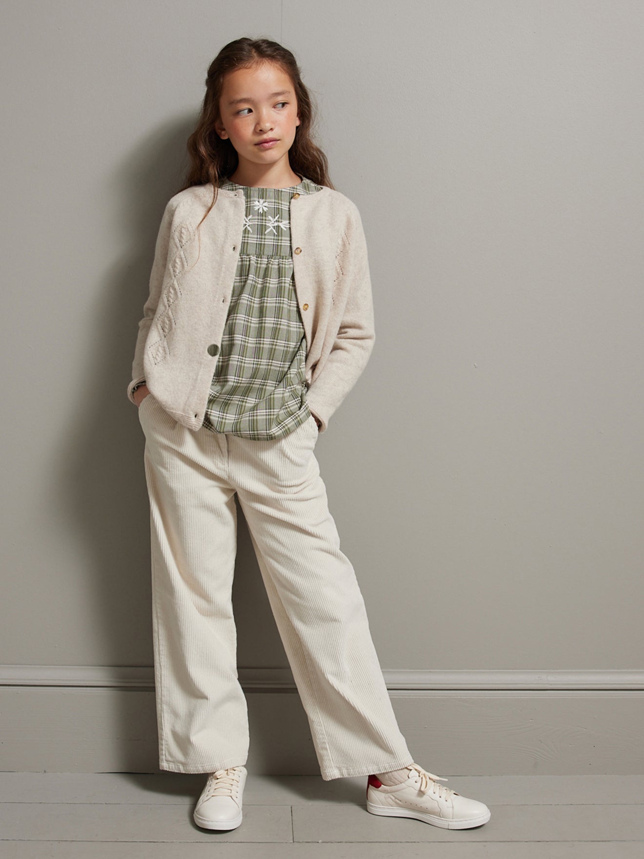 Cardigan Fille en laine mérinos