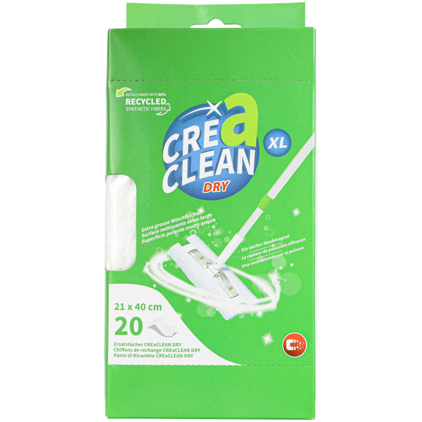 Creaclean Trockene Ersatztücher XL 20 Stück