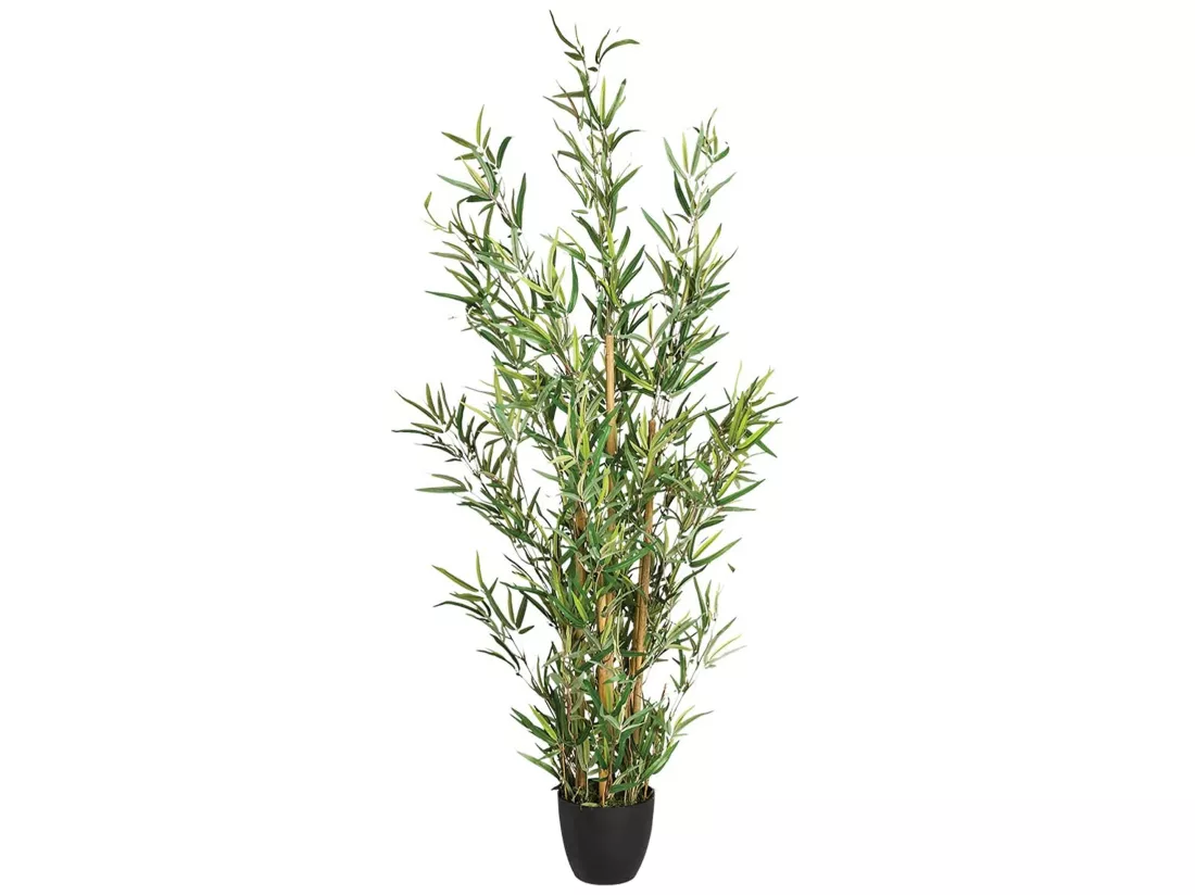 Bambou artificiel en pot l65 x d56 x h120, vert