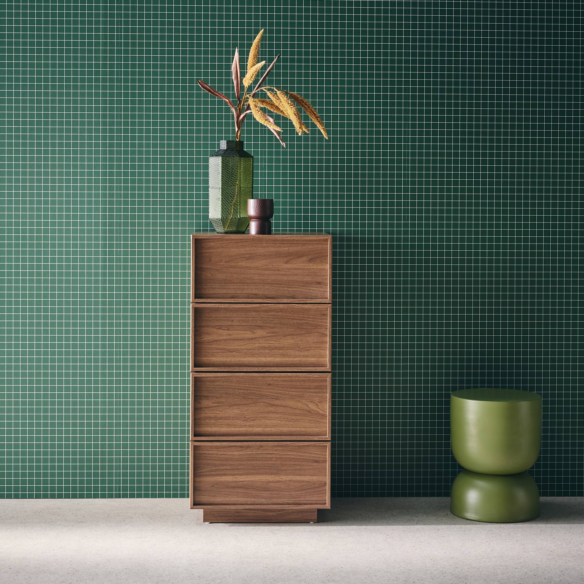 sweeek - Houteffect ladekast met 4 laden