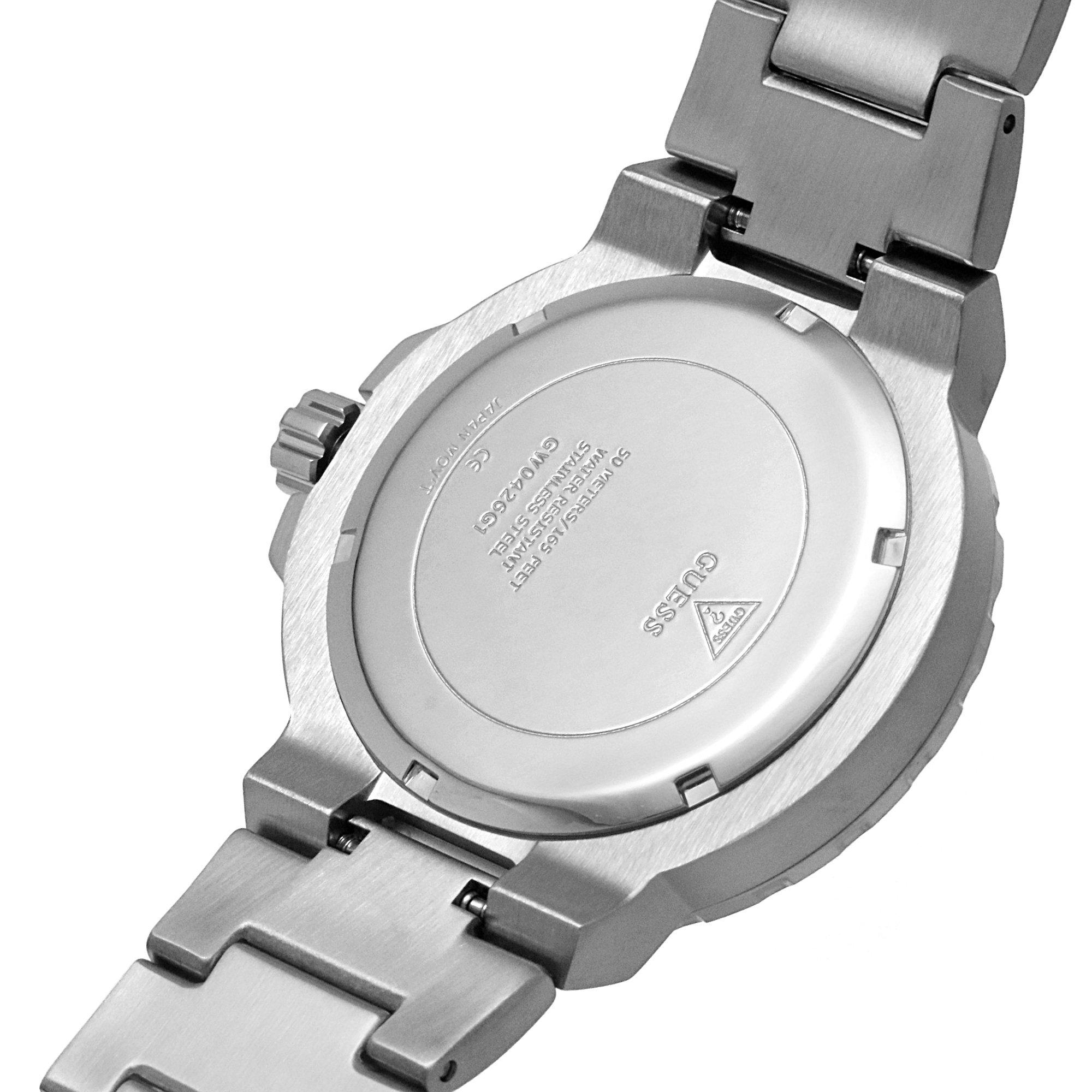 Guess Track Stainless Steel Fashion Analogue Quartz Watch