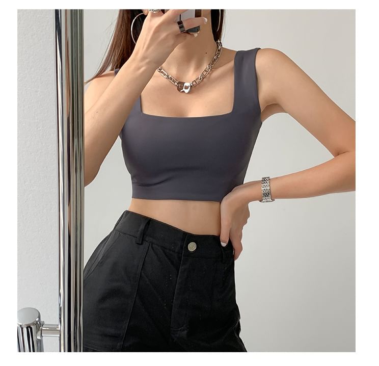 Bolgivy - Effen crop tanktop