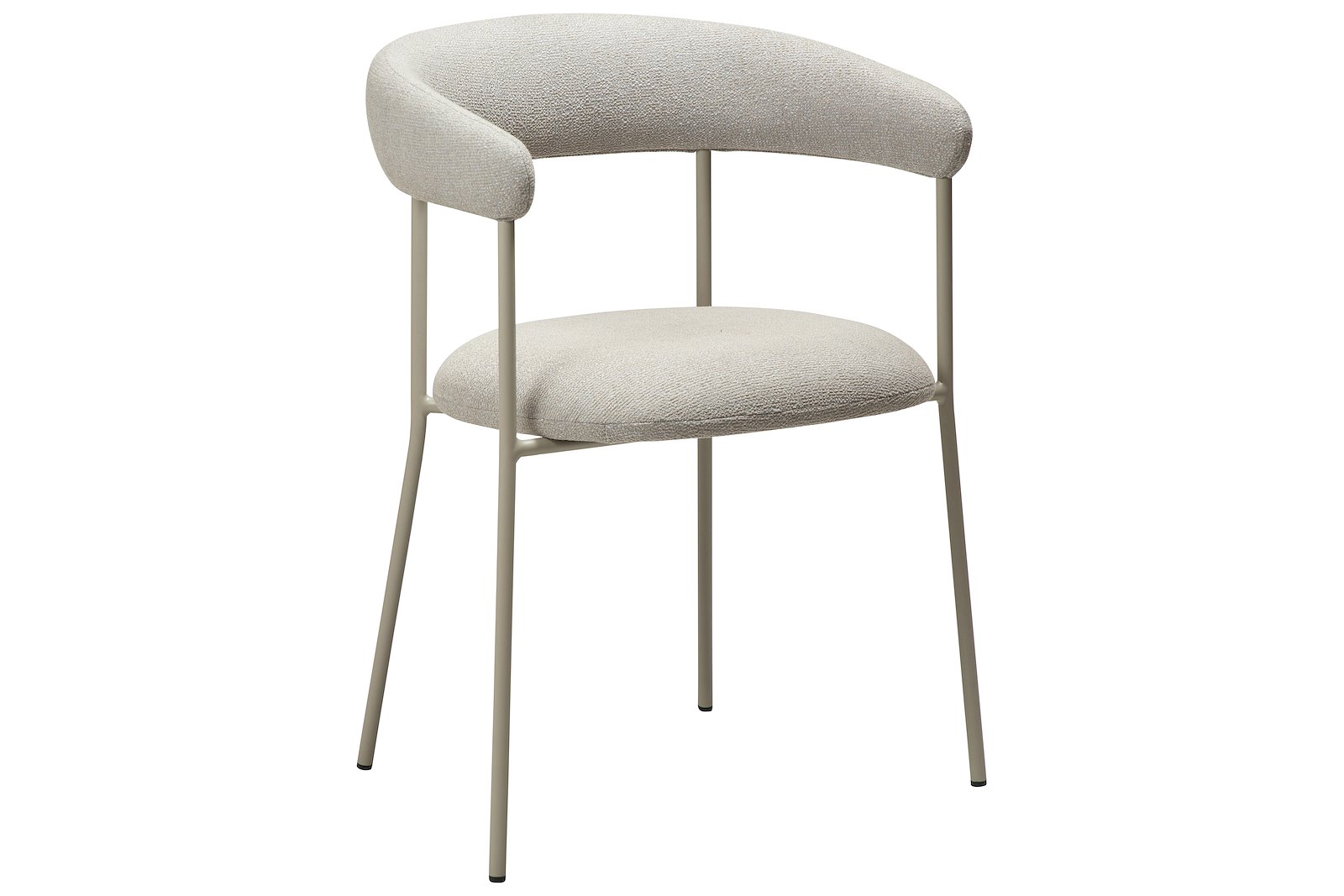 Plenti spisestol Med arm. Tekstil Bouclé Cashmere og cashmere ben.