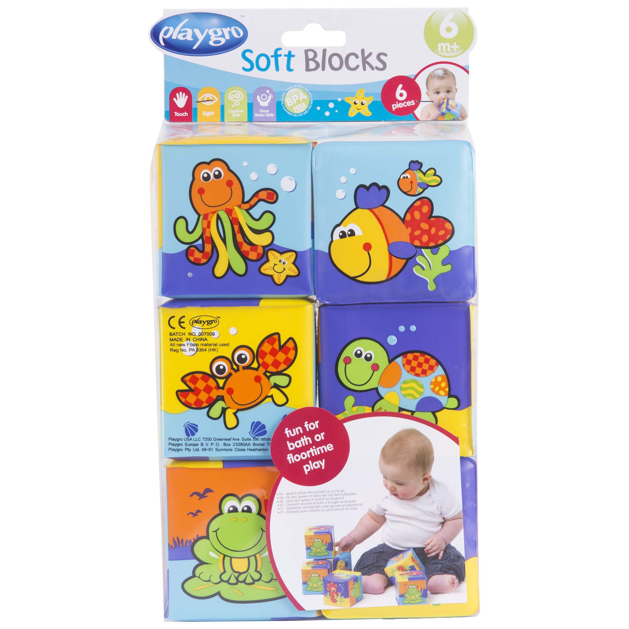 Playgro zachte badblokken multi