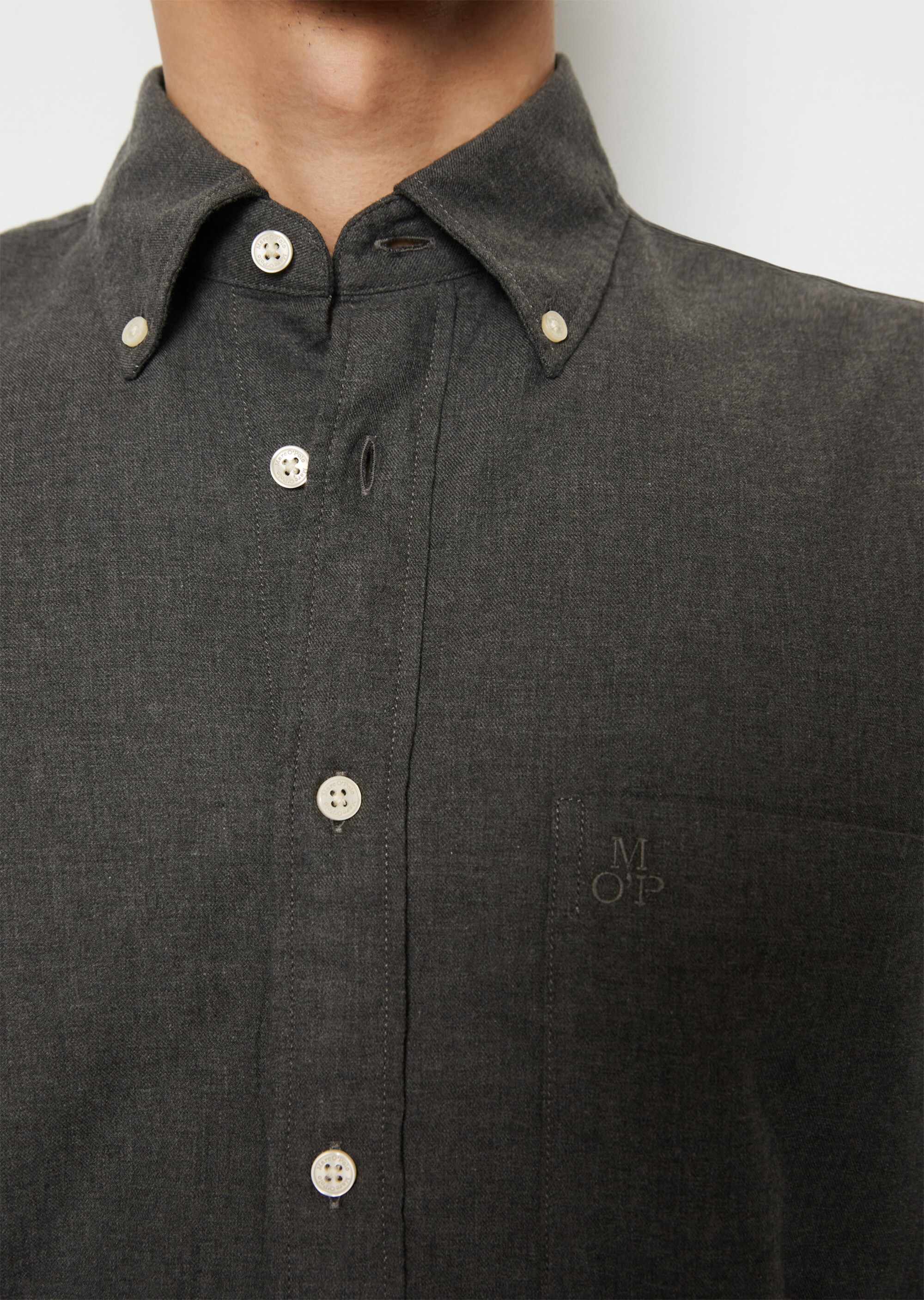 Hemd regular aus weichem Bio-Baumwoll-Twill