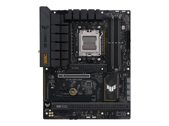 ASUS TUF Gaming B650-Plus WiFi - Bundkort - ATX - Socket AM5 - AMD B650 Chipset - USB-C 3.2 Gen 2x2, USB 3.1 Gen 2, USB 3.2 Gen 2, USB-C 3.2 Gen2, USB-C 3.2 Gen 1 - 2.5 Gigabit LAN, Wi-Fi 6, Bluetooth - onboard grafik (CPU påkrævet) - HD Audio (8-kan