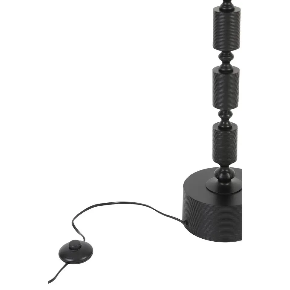 Vloerlamp Gitaya - Zwart - Ø18cm