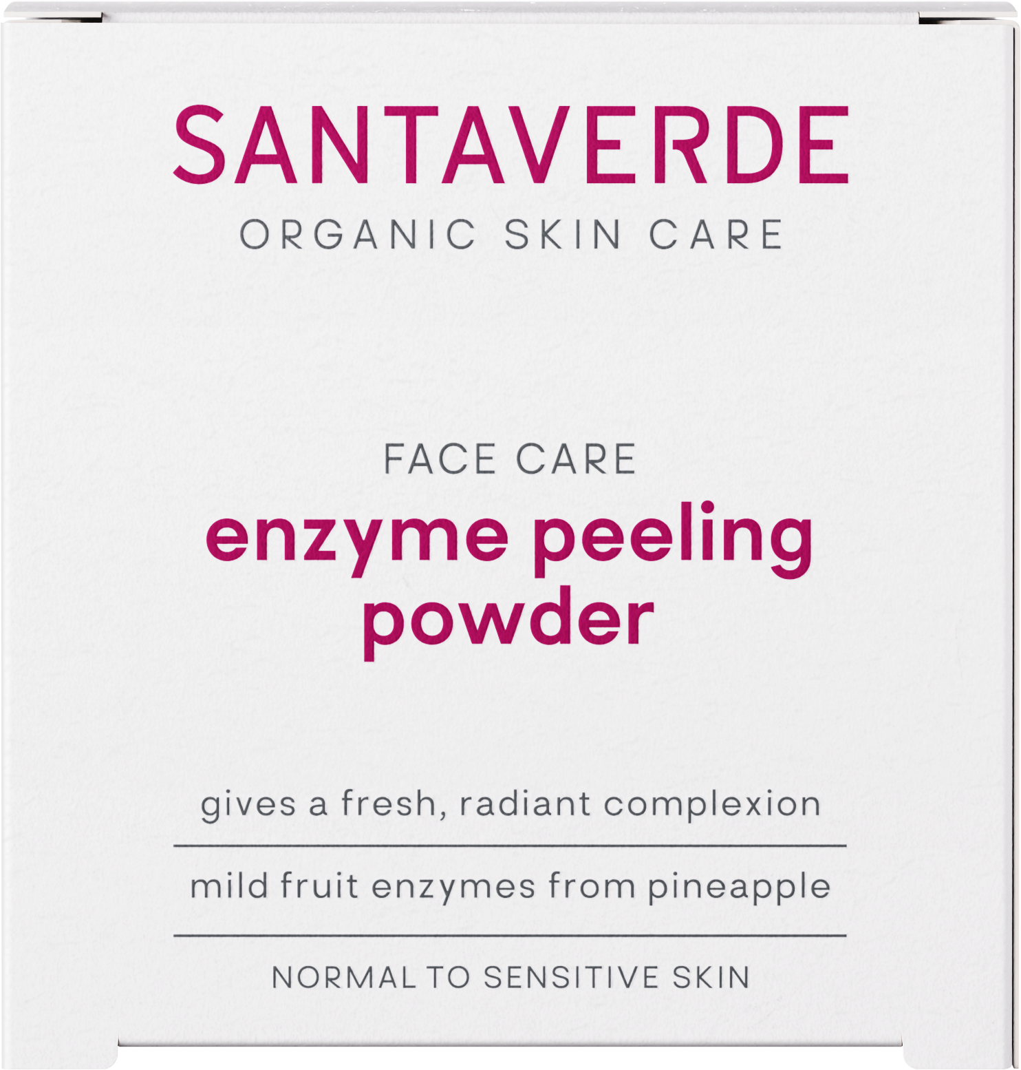 SANTAVERDE  FACE CARE enzyme peeling powder, 23 g