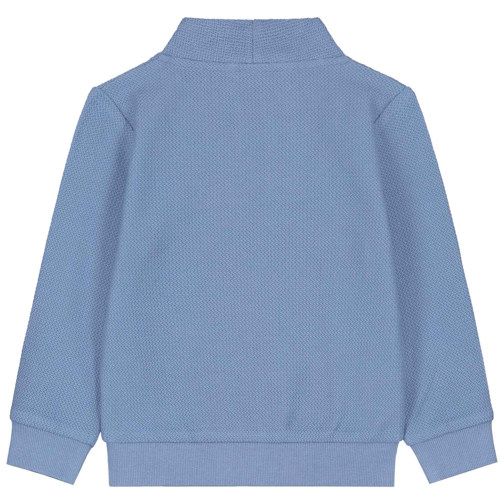 Prénatal peuter sweater lange mouwen effen blauw