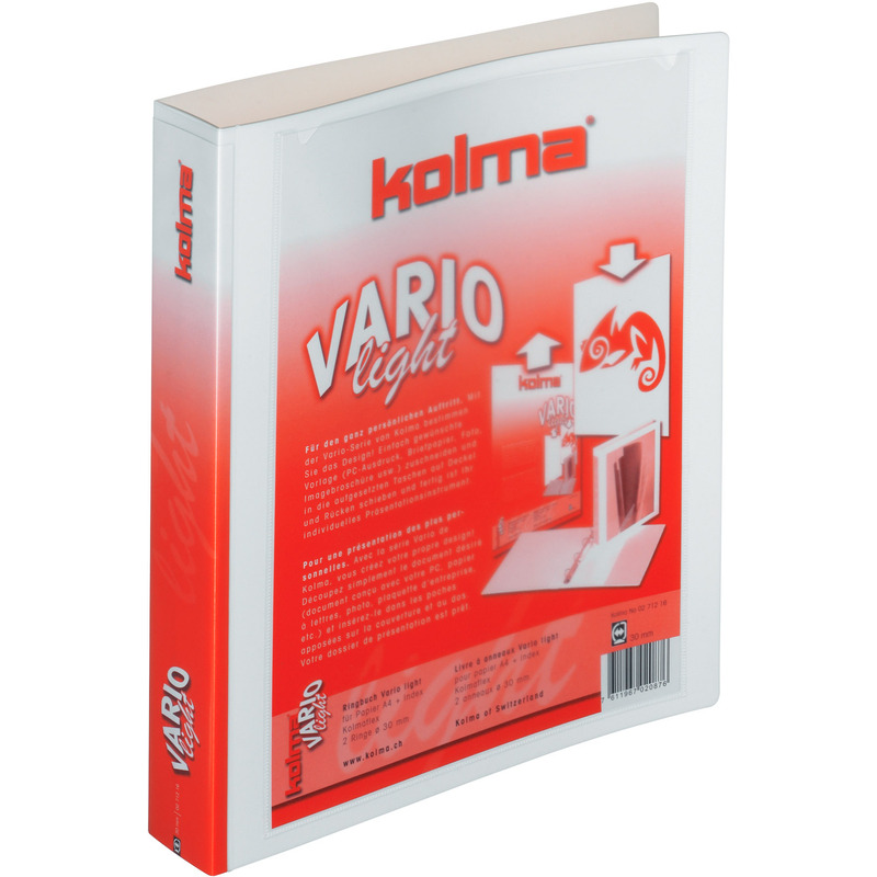 Kolma Ringbuch Vario Light, A4, 4.5 cm, weiss