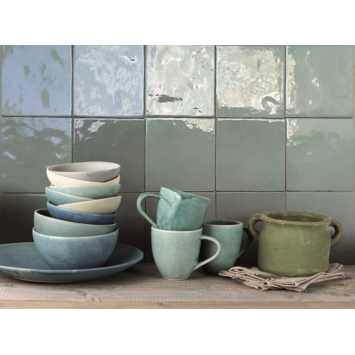 Wandtegel Sava blauw 13x13 cm 1m²