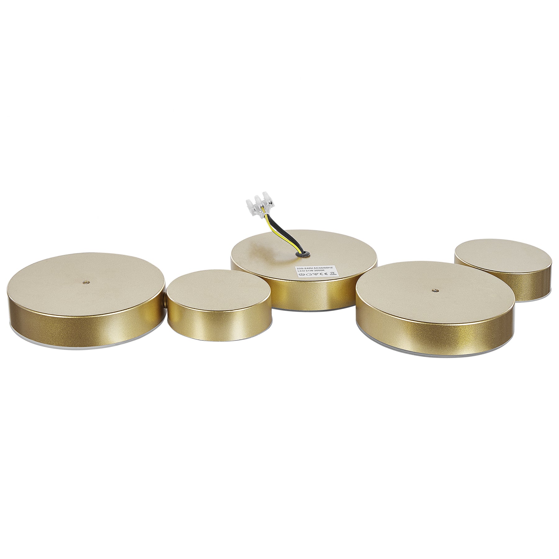 Beliani - LUGA - Plafondlamp - Goud - IJzer