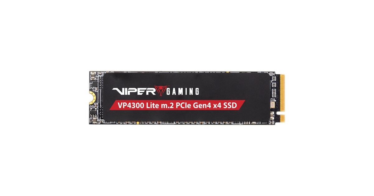 PatriotVP4300 Lite 2 TB SSD  (Zwart, PCIe 4.0 x4, NVMe 2.0, M.2 2280)