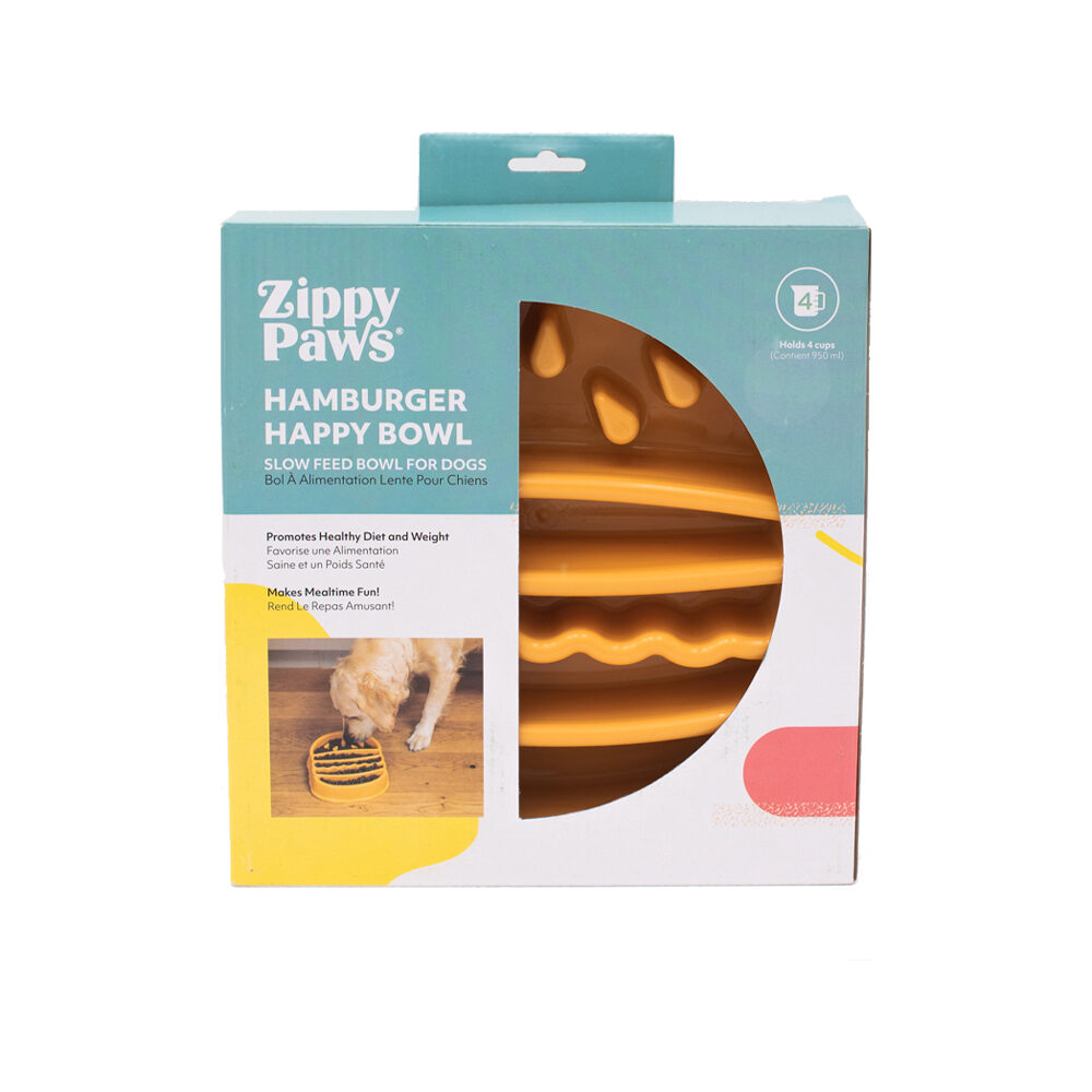 ZippyPaws Happy Bowl Hamburger