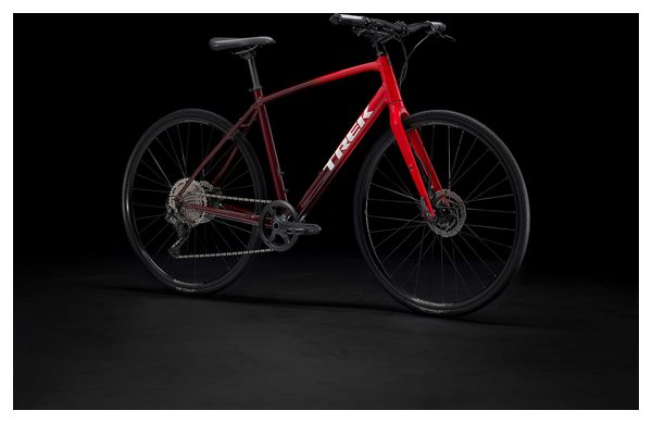 Vélo Fitness Trek FX 3 Disc Shimano Deore 10V 700 mm Rouge Viper