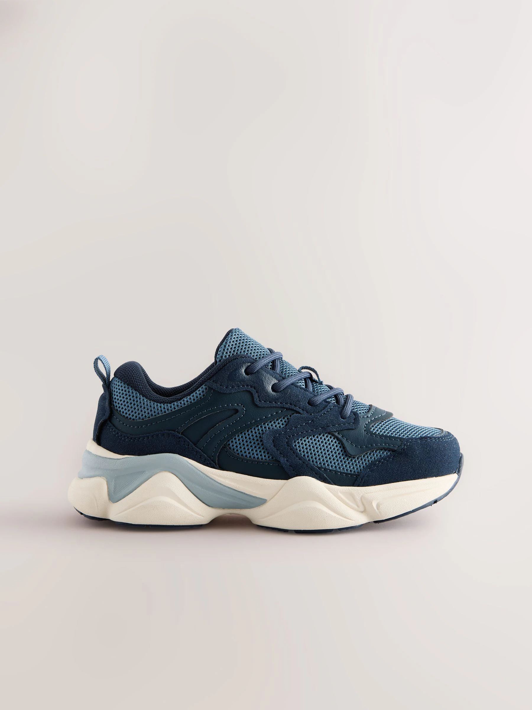 Blauw - Sneakers met veters