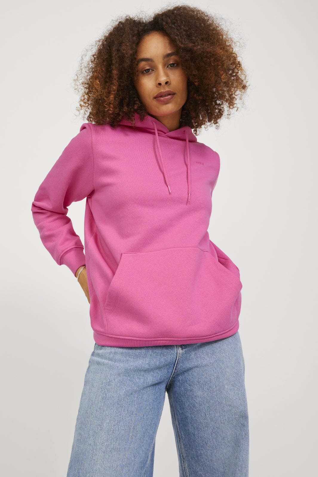 Jjxx Jxabbie Rlx Ls Every Hood Swt 4113121 carmine rose magenta jjxx logo