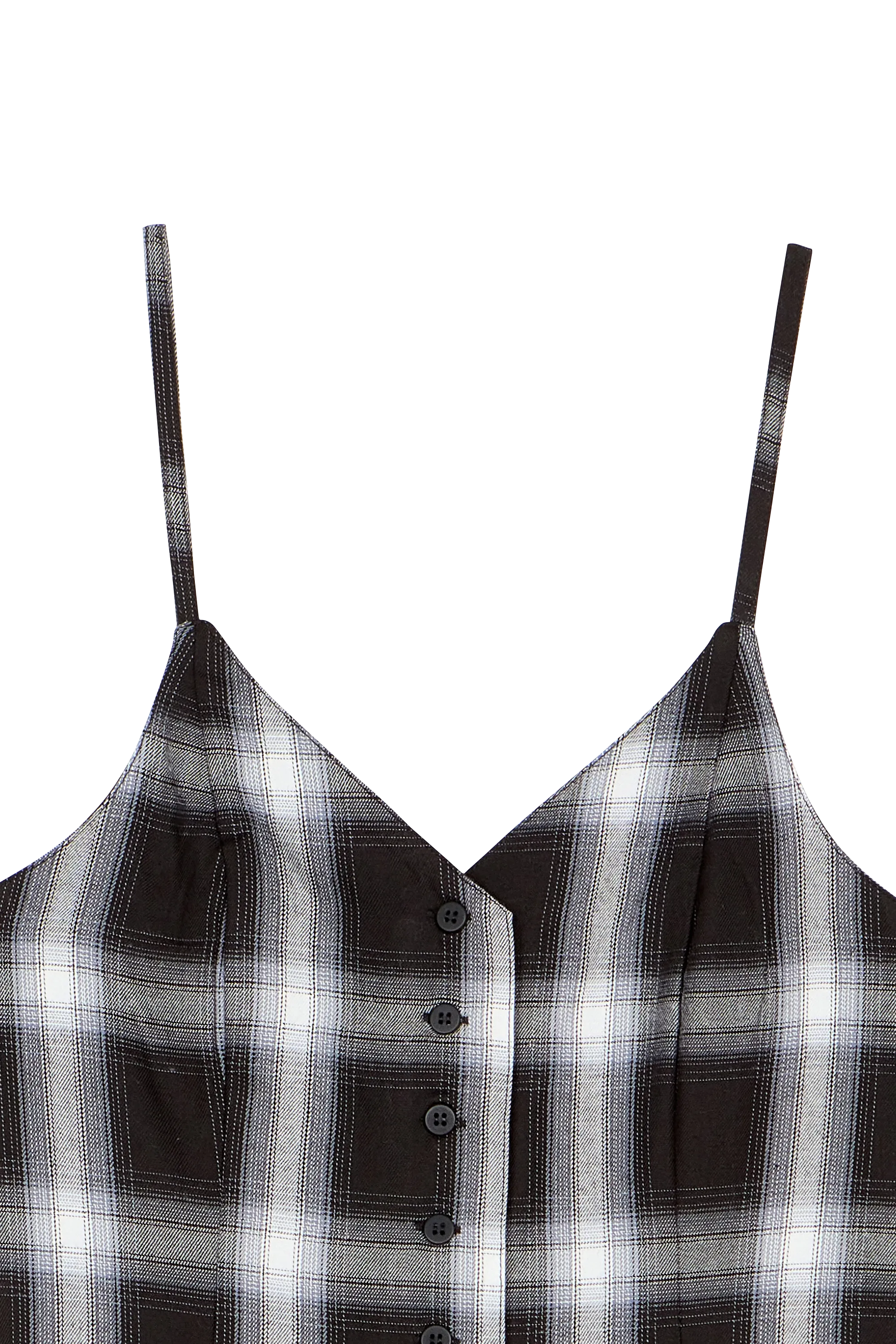 WASTED Robe  SHADOW PLAID Noir