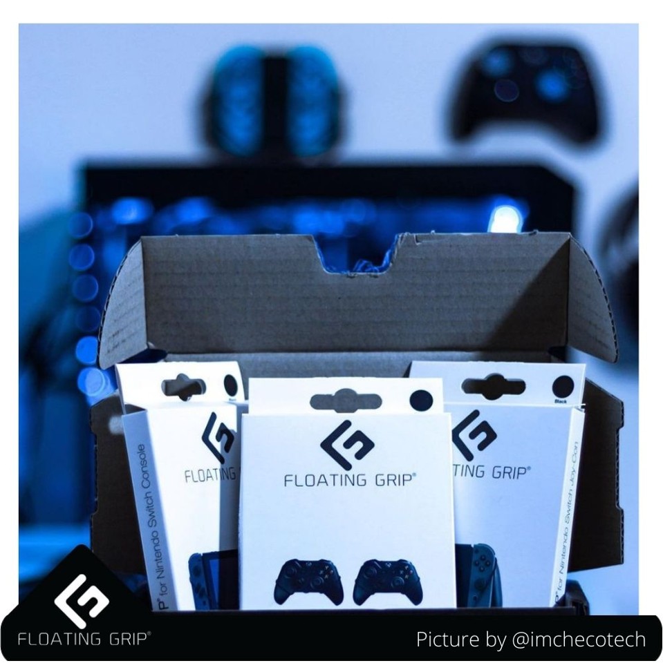 FLOATING GRIP® beslag til Nintendo Switch Pro Controllers, Sort