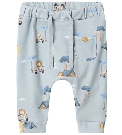 Name It Hosen - NbmHilfe - Pearl Blue m. Print