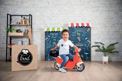 Smoby Food Express Gåsykkel, Rød