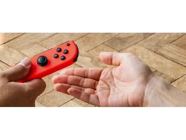 Nintendo | Switch V2 - Spilkonsol - Full HD - 32GB - sort | Inkl. 2 x Joy-Con (Neonrød/Neonblå)